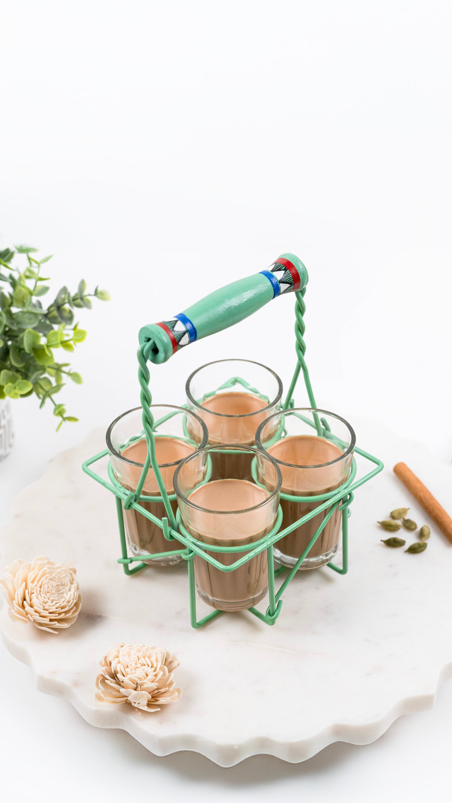 Cutting Chai Set of 5 - Blue