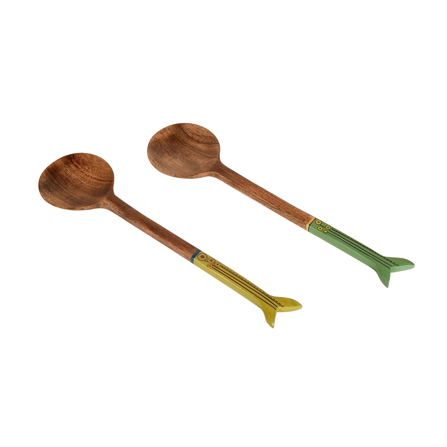 Handpainted Fish Tail Ladle Set