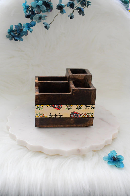 Tribal Blooms Utensil and Napkin Holder