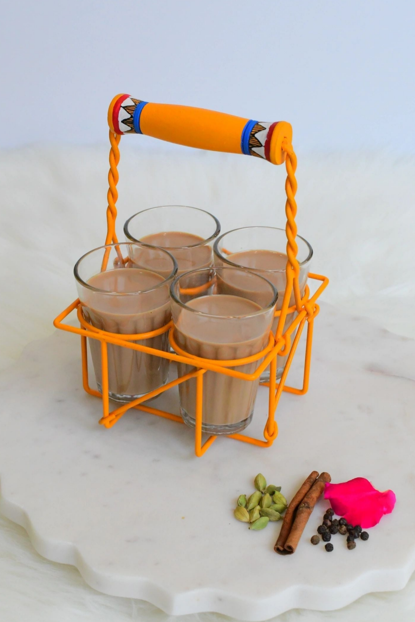 Cutting Chai Set of 5 - Yellow