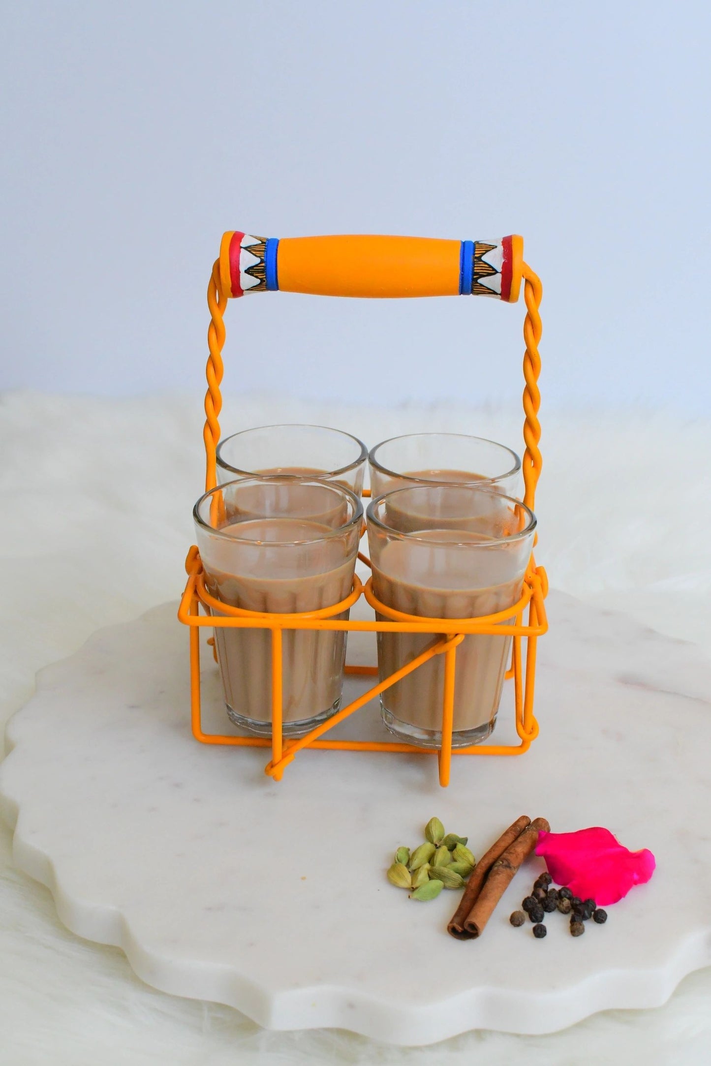 Cutting Chai Set of 5 - Yellow