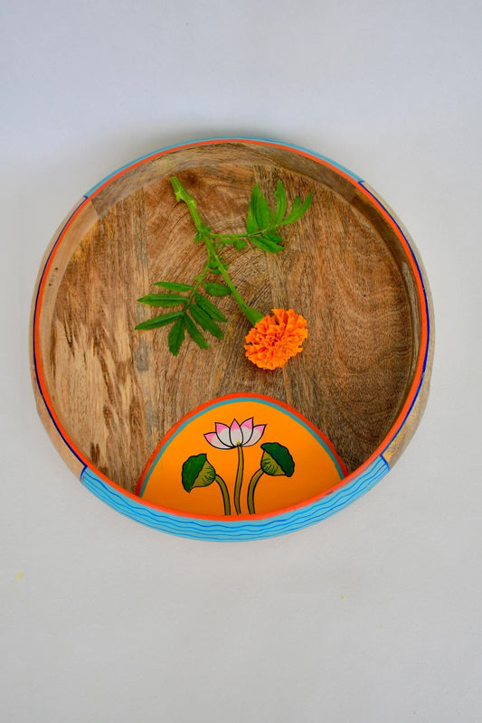 Pichhwai Round Tray