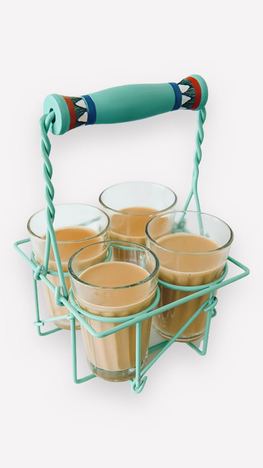 Cutting Chai Set of 5 - Blue