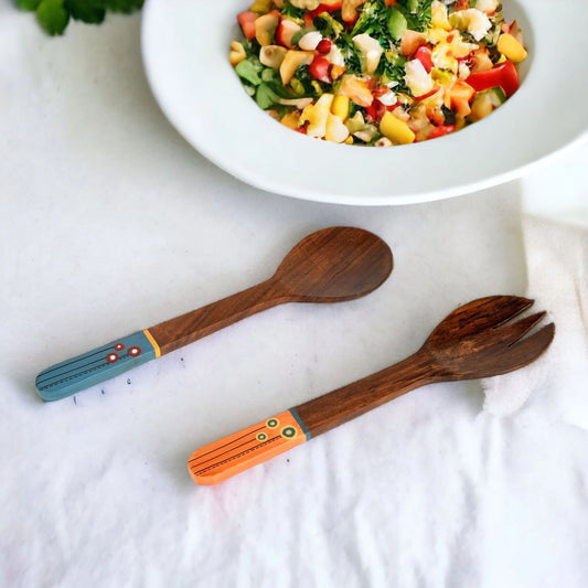 Wooden Salad Spoon and Fork set