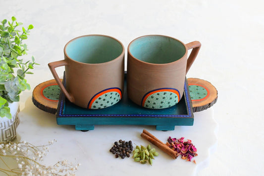 Two-Gather Forever Mugs and Tray