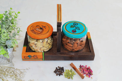 Artful Abundance Tray and Jars Set