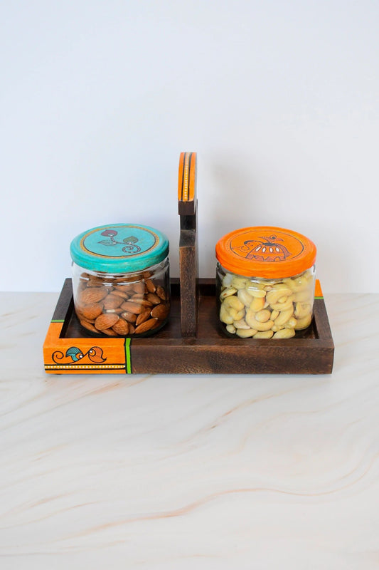 Artful Abundance Tray and Jars Set