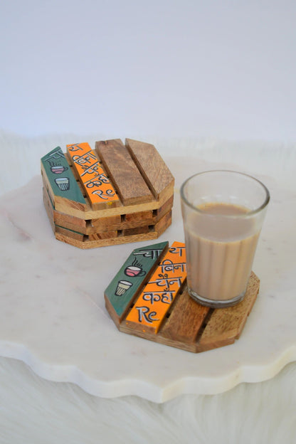 Chai-N-Reaction Coasters