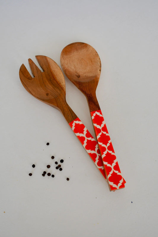 Hand-painted ladles (Red)